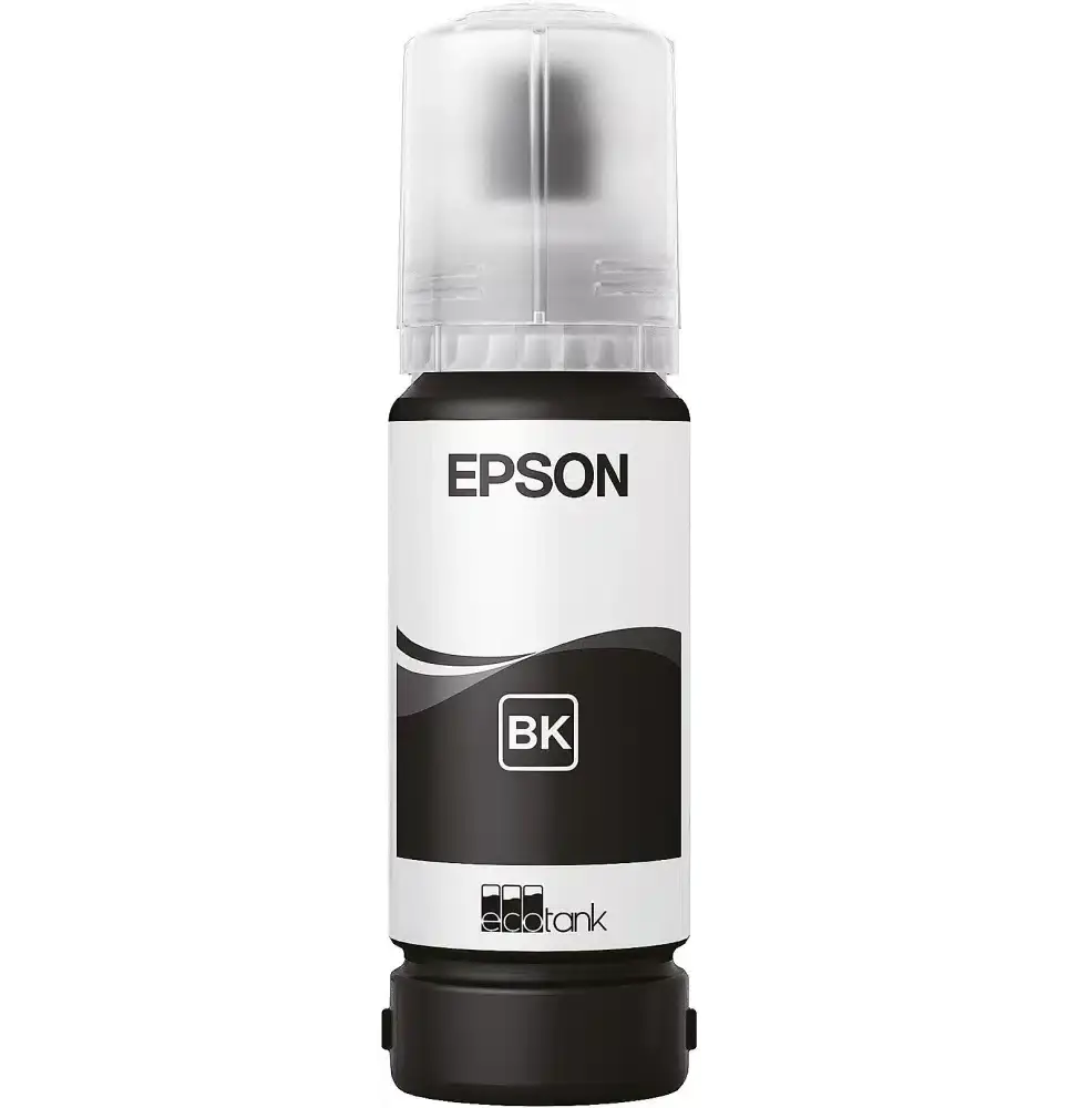 Epson 108 Noir – Bouteille d’encre Epson EcoTank d’origine (C13T09C14A) Connecto.ma